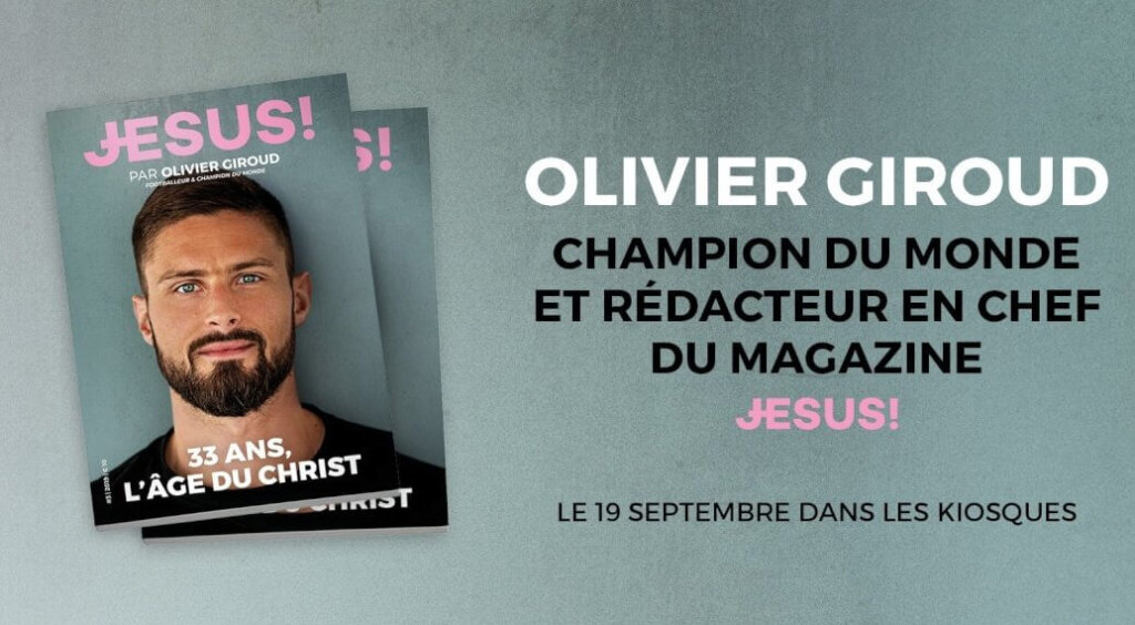 Olivier Giroud, rédacteur en chef de Jésus! Magazine
