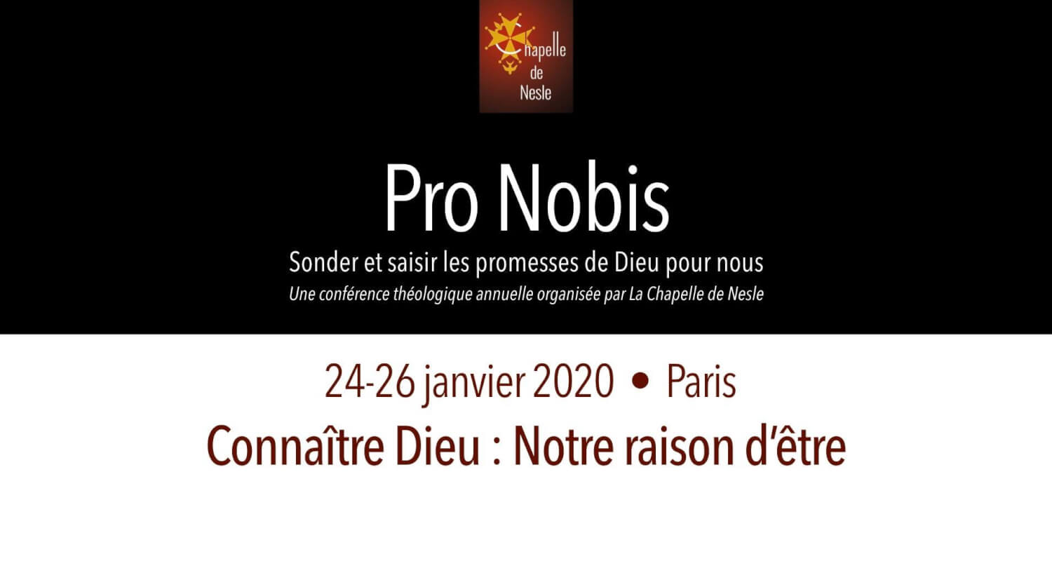 Pro Nobis 2020 - Connaître Dieu